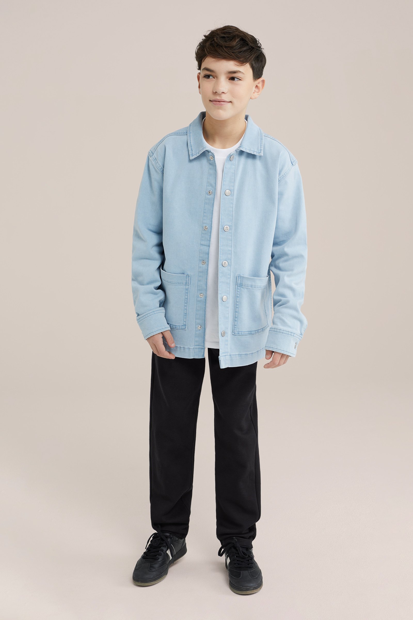 Jongens denim jack met stretch Salty Dog Lichtblauw