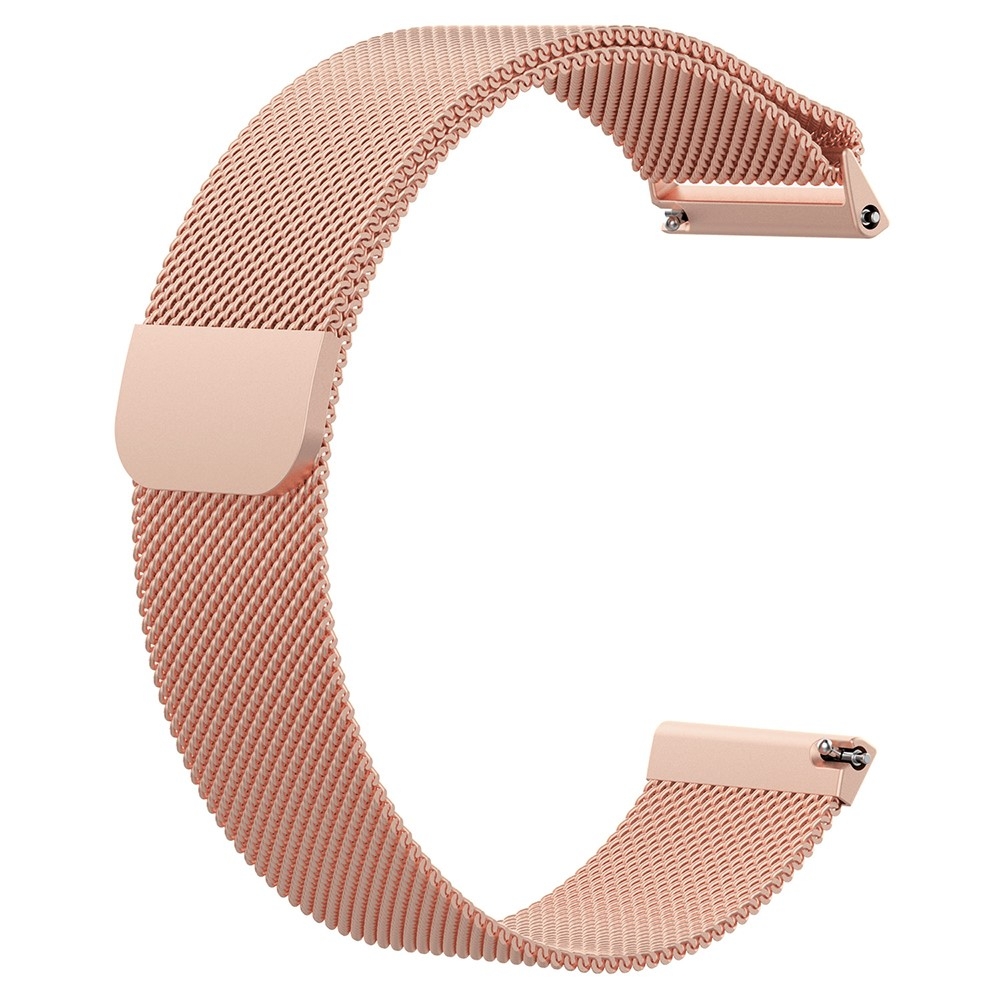 Fitbit Versa / Versa 2 / Versa Lite Edelstahl Armband Milanaise Magnetverschluss (Grösse S) - Roségold