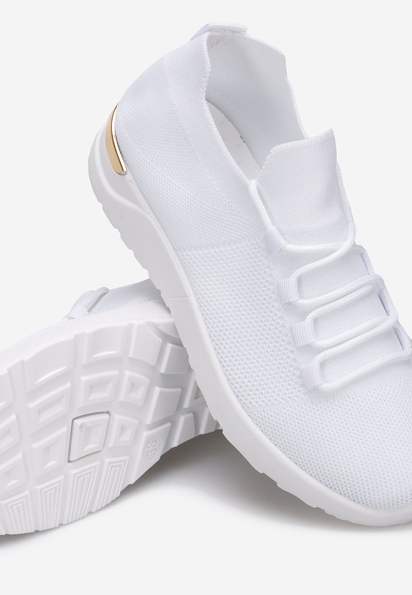 Baskets pour femme blancs Bushra