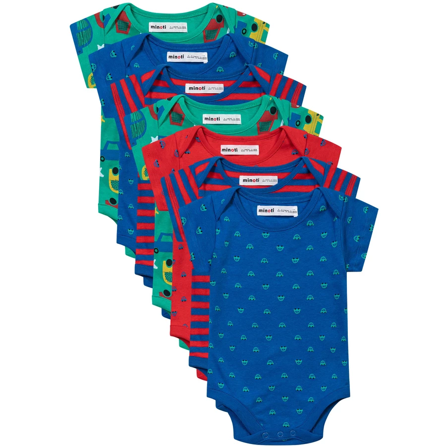 Minoti 7er Pack Bodys mit Allover-Print