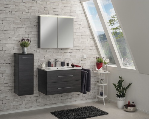 Fackelmann B.perfect Dark Oak halfhoge kast 81x30,5x32 cm