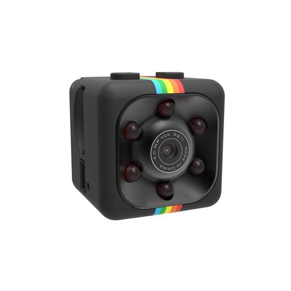 Mini Câmara 1080P HD   Suporte Black