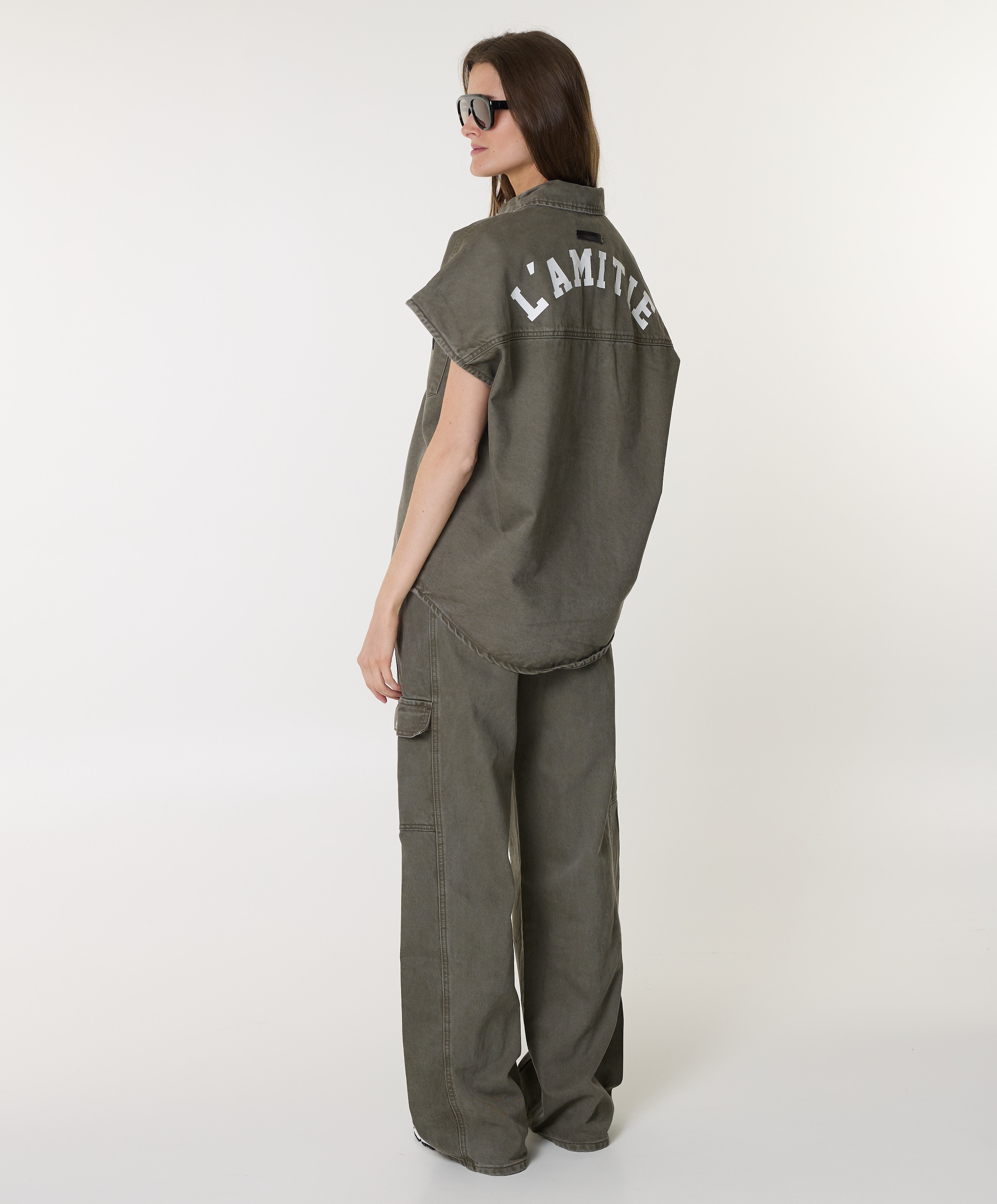 Haute L'Amitié Enigma Pocket Tall dames broek beige