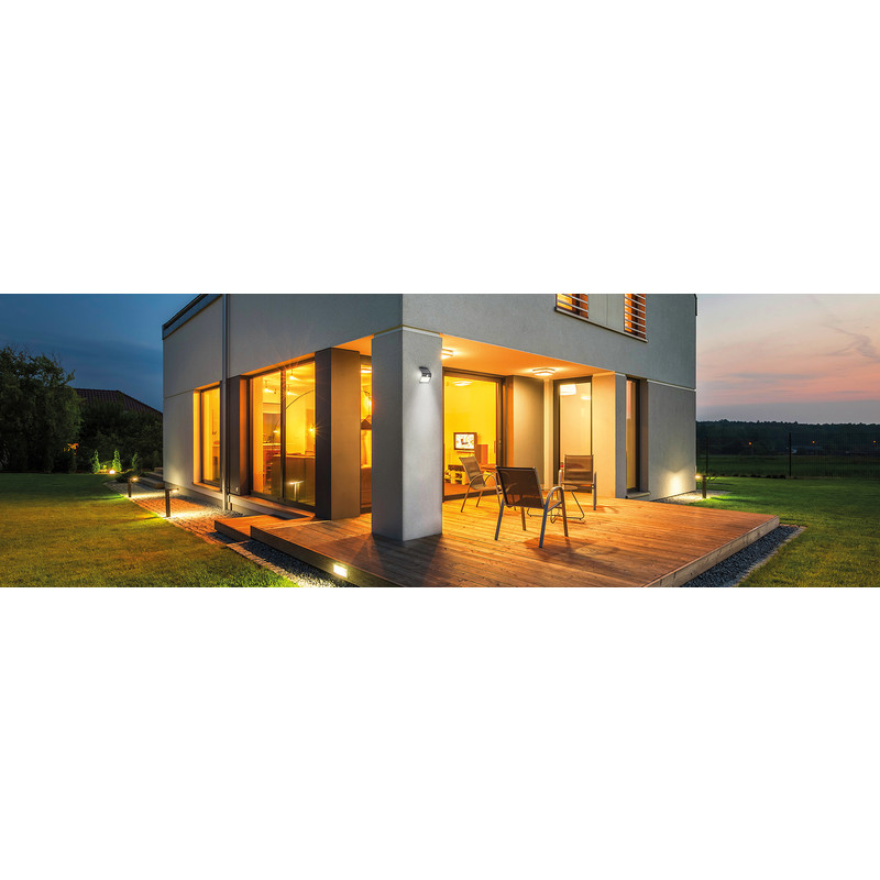Luceco Solar LED buitenlamp met bewegingssensor IP65  1,5W 220lm 4000K