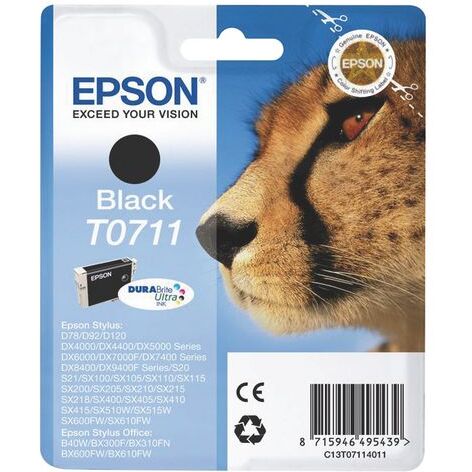 Cartouche Epson T0711 noire pour imprimante jet d'encre