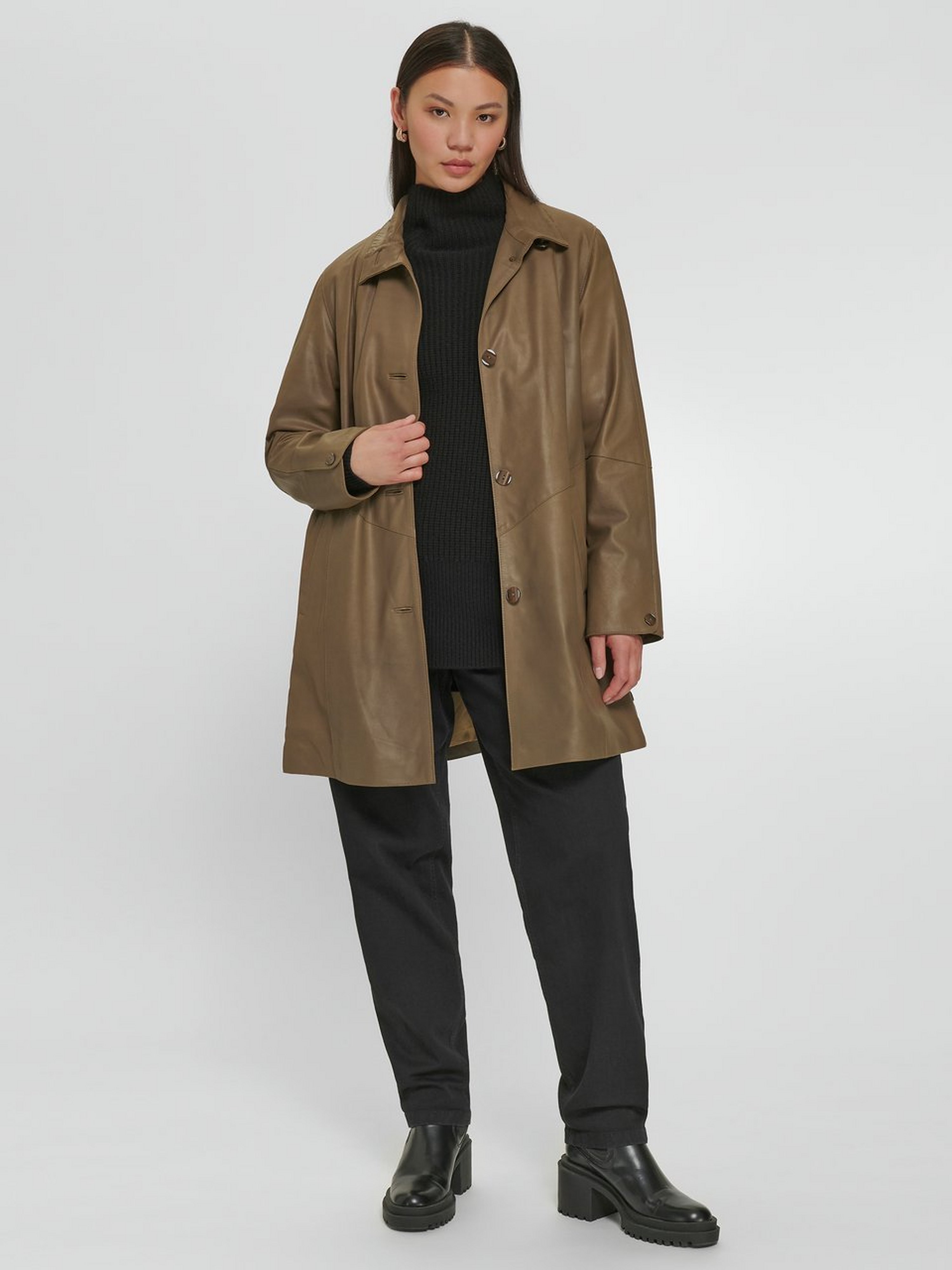 Ledermantel aus 100% Leder