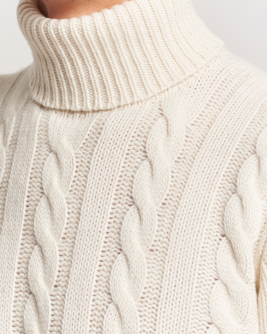 Polo Ralph Lauren Wool/Cashmere Cable Rollneck Andover Cream