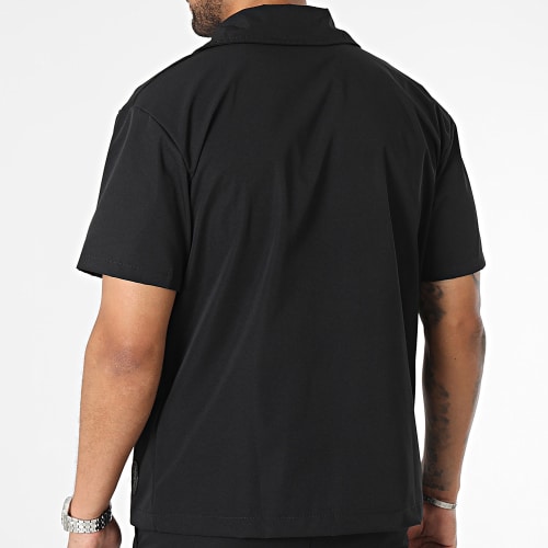 Ensemble Chemise Manches Courtes Et Short Jogging Noir