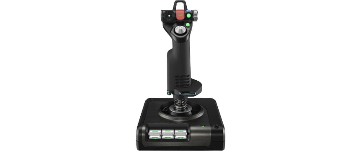 Simulations-Controller G Saitek X52 Professional H.O.T.A.S<br>Flugsimulations-Controller mit Schubregler und Stick