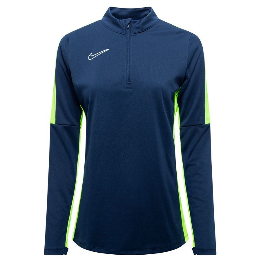 Nike Maillot d'Entraînement Dri-FIT Academy - Bleu Foncé/Jaune Fluo/Blanc Femme