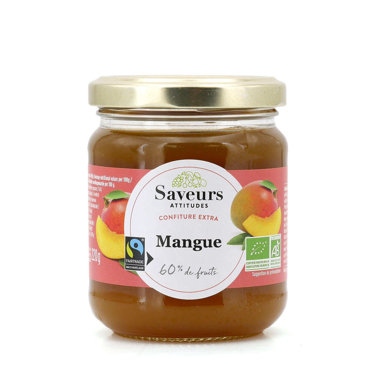 Confiture extra de mangue bio et équitable