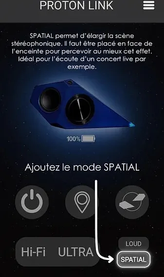 French Acoustics Proton V2 Blanc Enceintes Bluetooth portables
