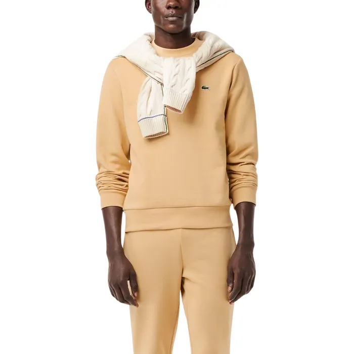 Lacoste Bio Cotton Fleece Crew Sweater Heren