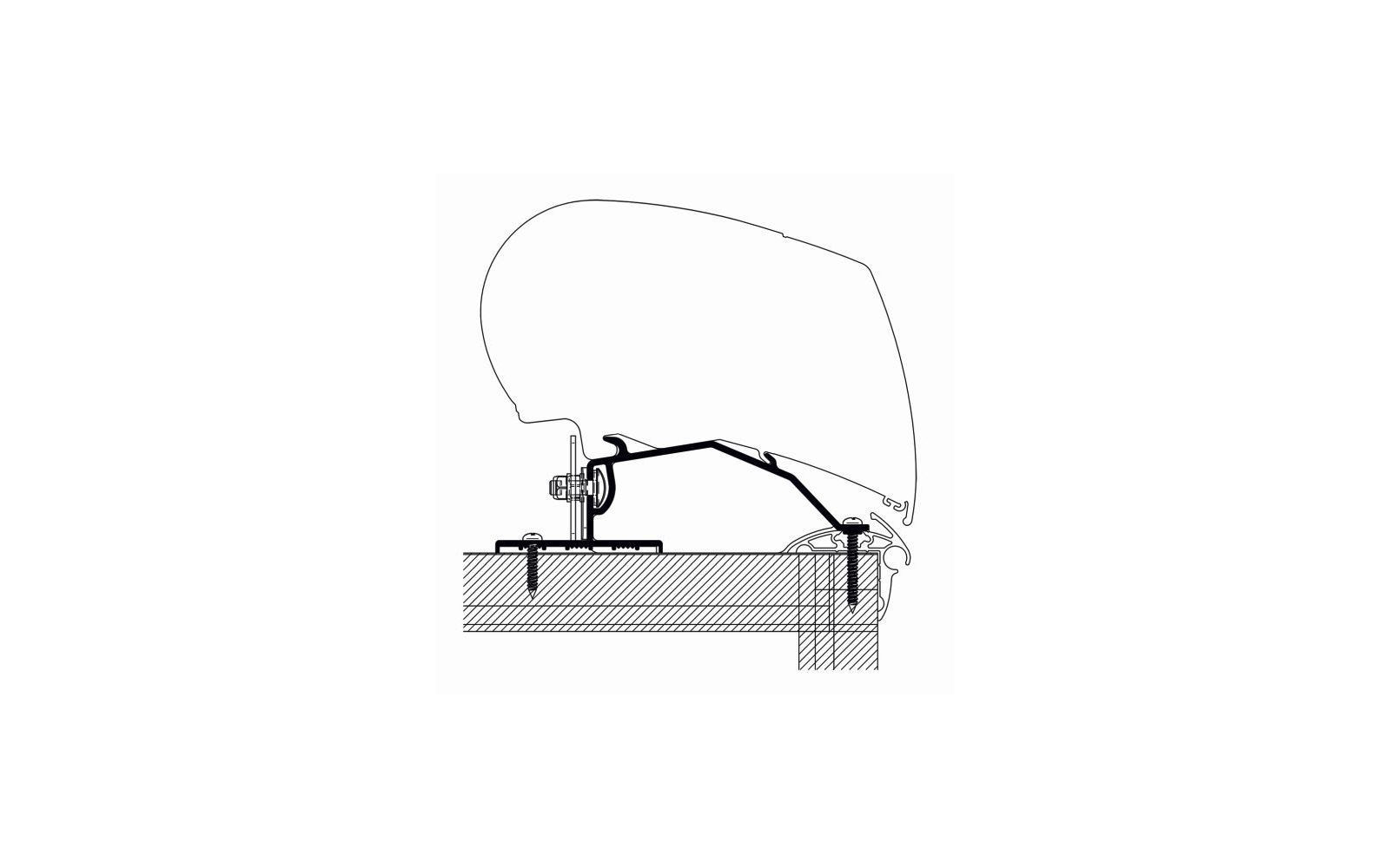Thule Adria Caravan ≥ 2015 Markisenadapter Set