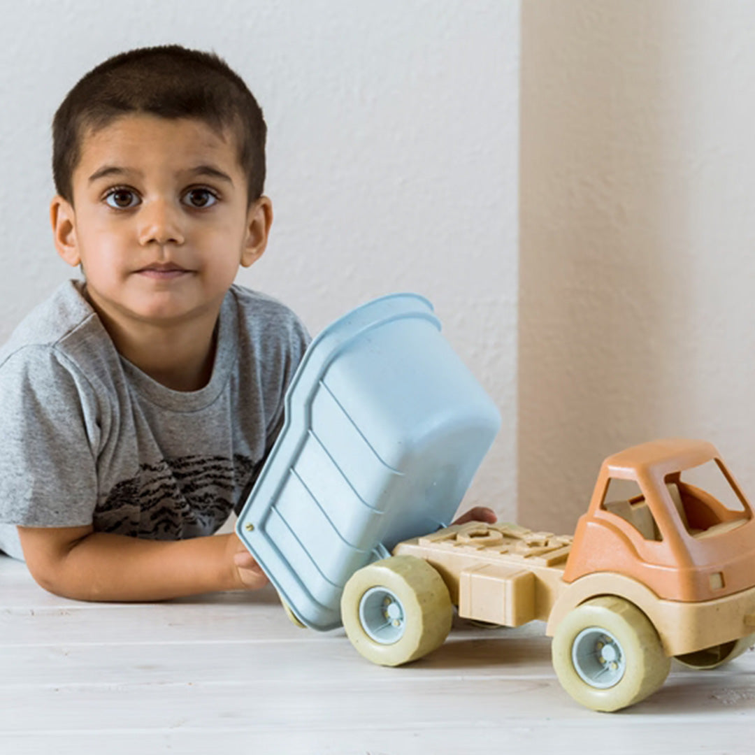 Dantoy bio-toys kiepwagen blauw