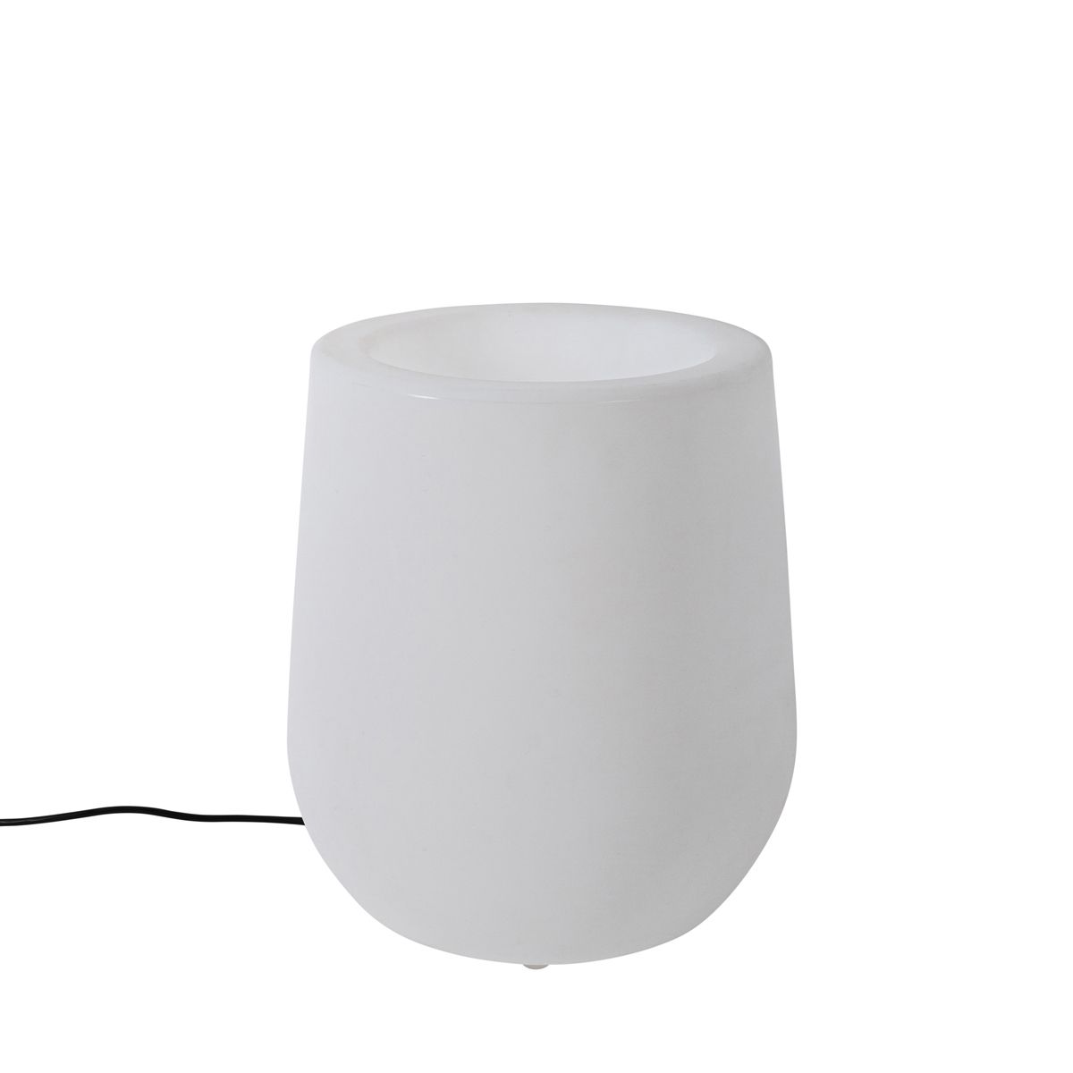 Buiten vloerlamp bloempot wit IP44 - Flowerpot