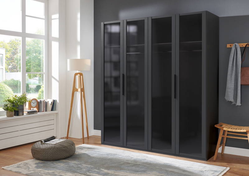 Ti´me Drehtürenschrank 4-trg. LEVEL 36 BLACK E