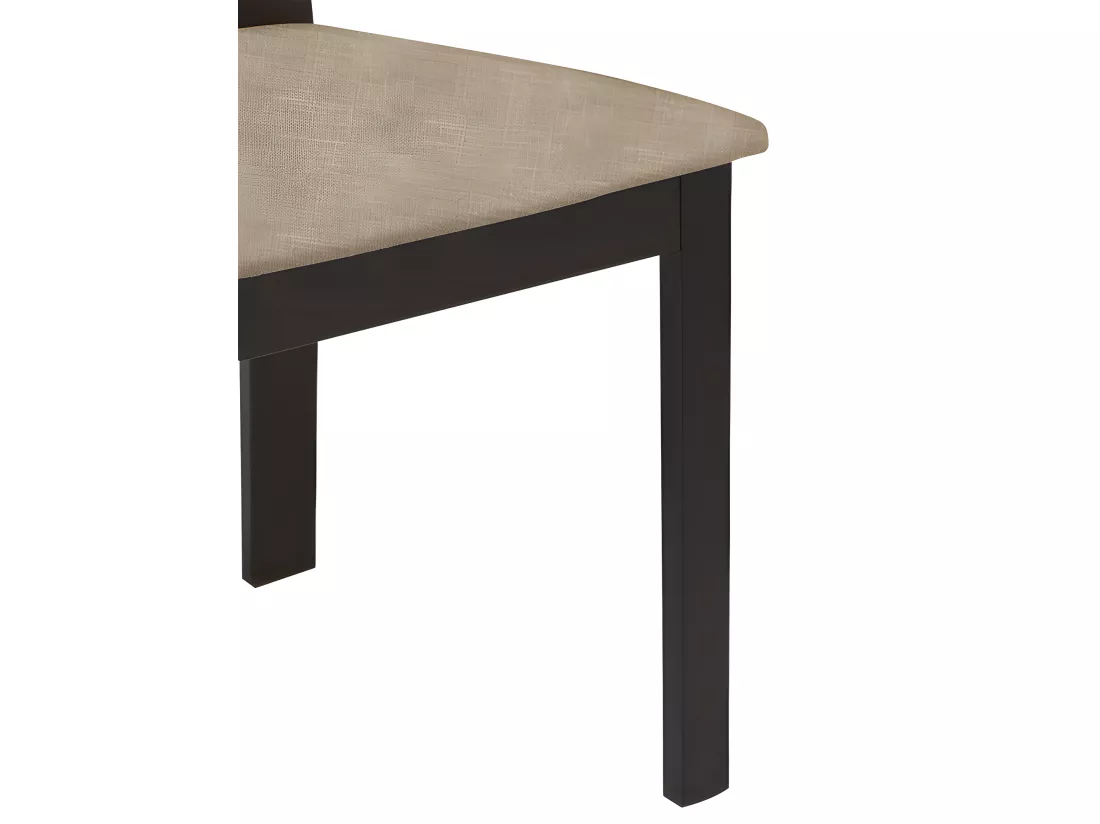 Lot de 6 chaises DOMINGO - Hêtre massif wengé
