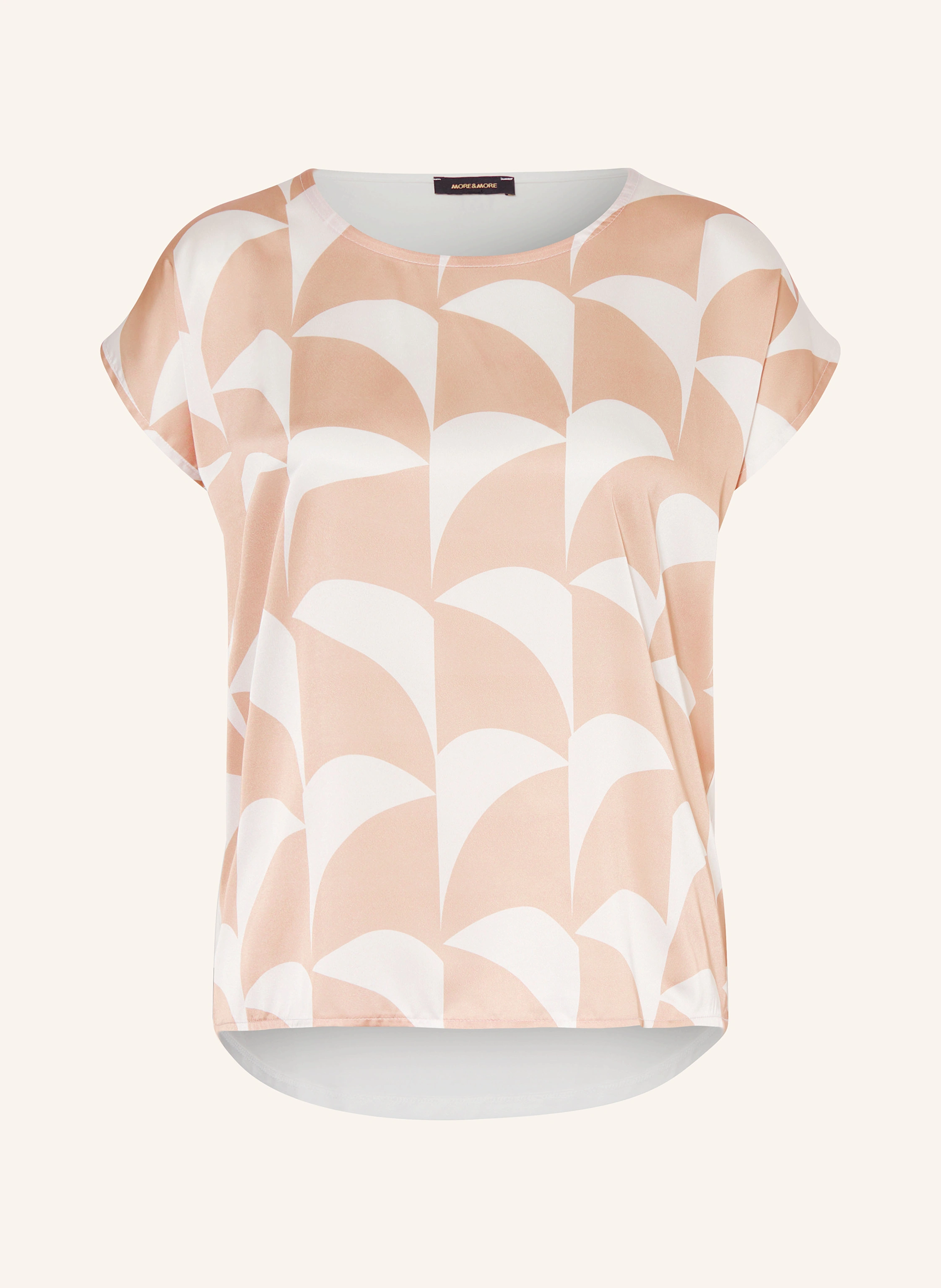 MORE & MORE Blusenshirt im Materialmix