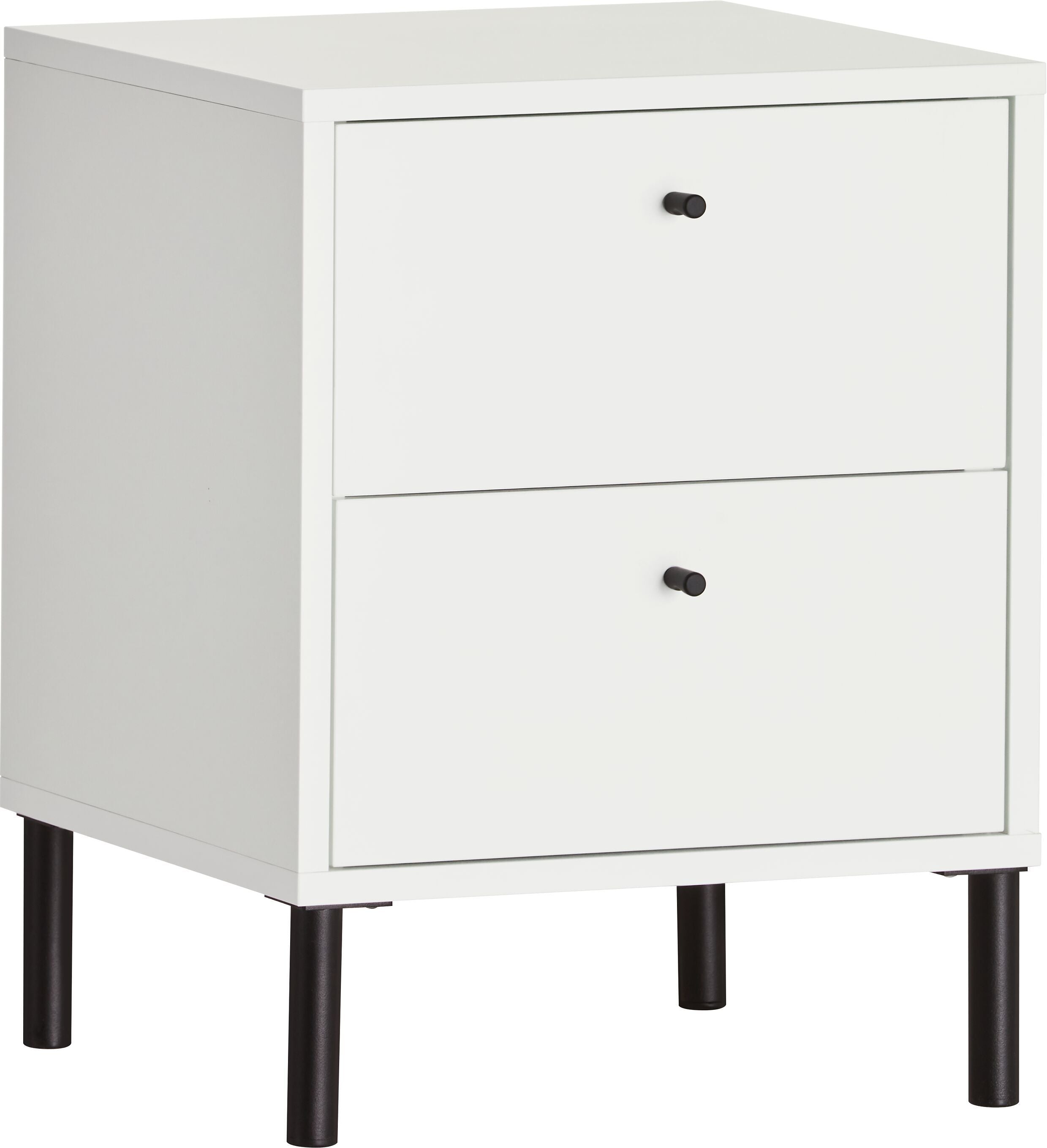 FINJA Beistellmöbel - Weiss / B: 40.0 cm x T: 36.0 cm x H: 52.0 cm