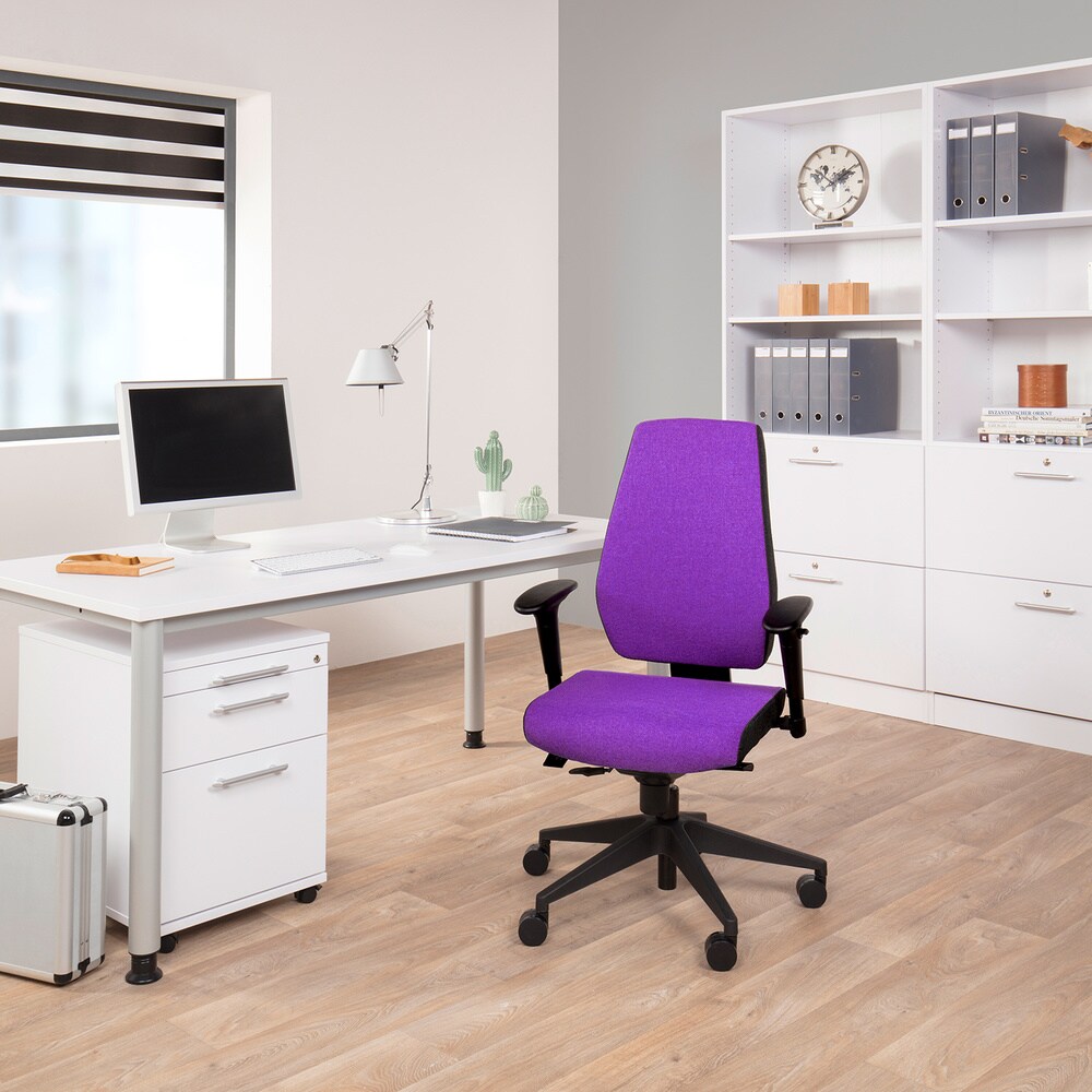 Profi Bürostuhl PRO-TEC 500 Stoff mit Armlehnen (höhenverstellbar) hjh OFFICE