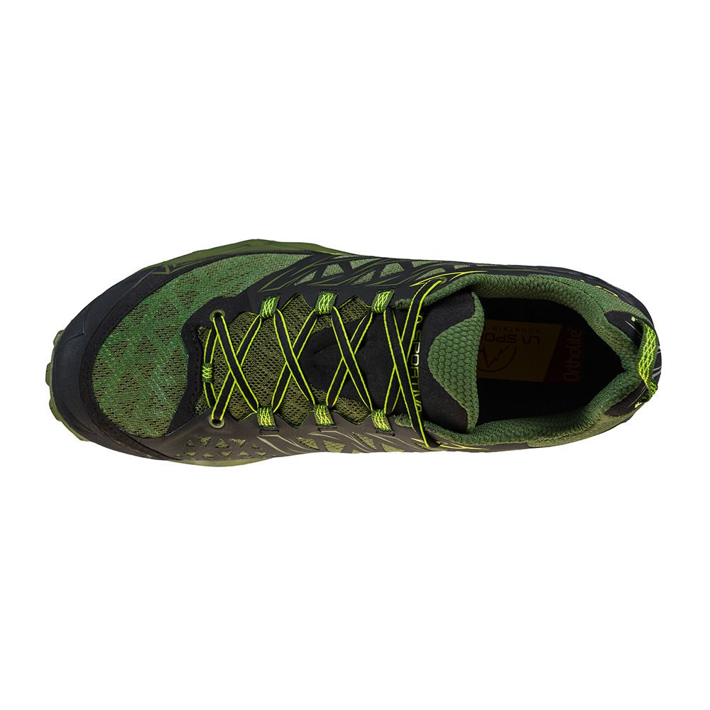 La Sportiva AKYRA - Chaussures trail Homme olive/neon