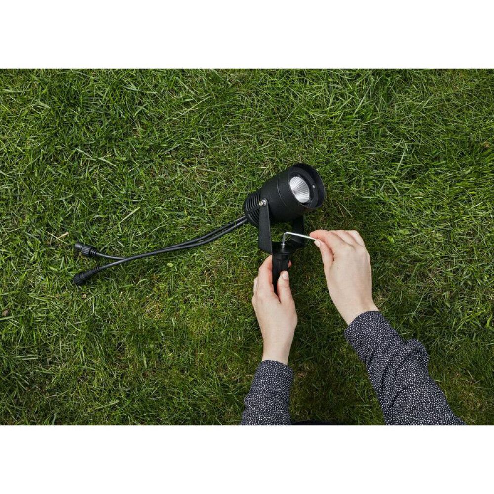 HAGELYS MARKSLÖJD GARDEN 24 3W SVART