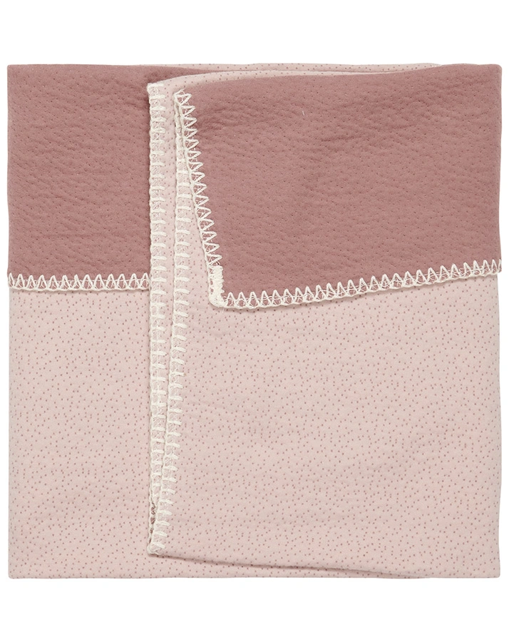 Babydecke RIGA (75x100) in grey pink