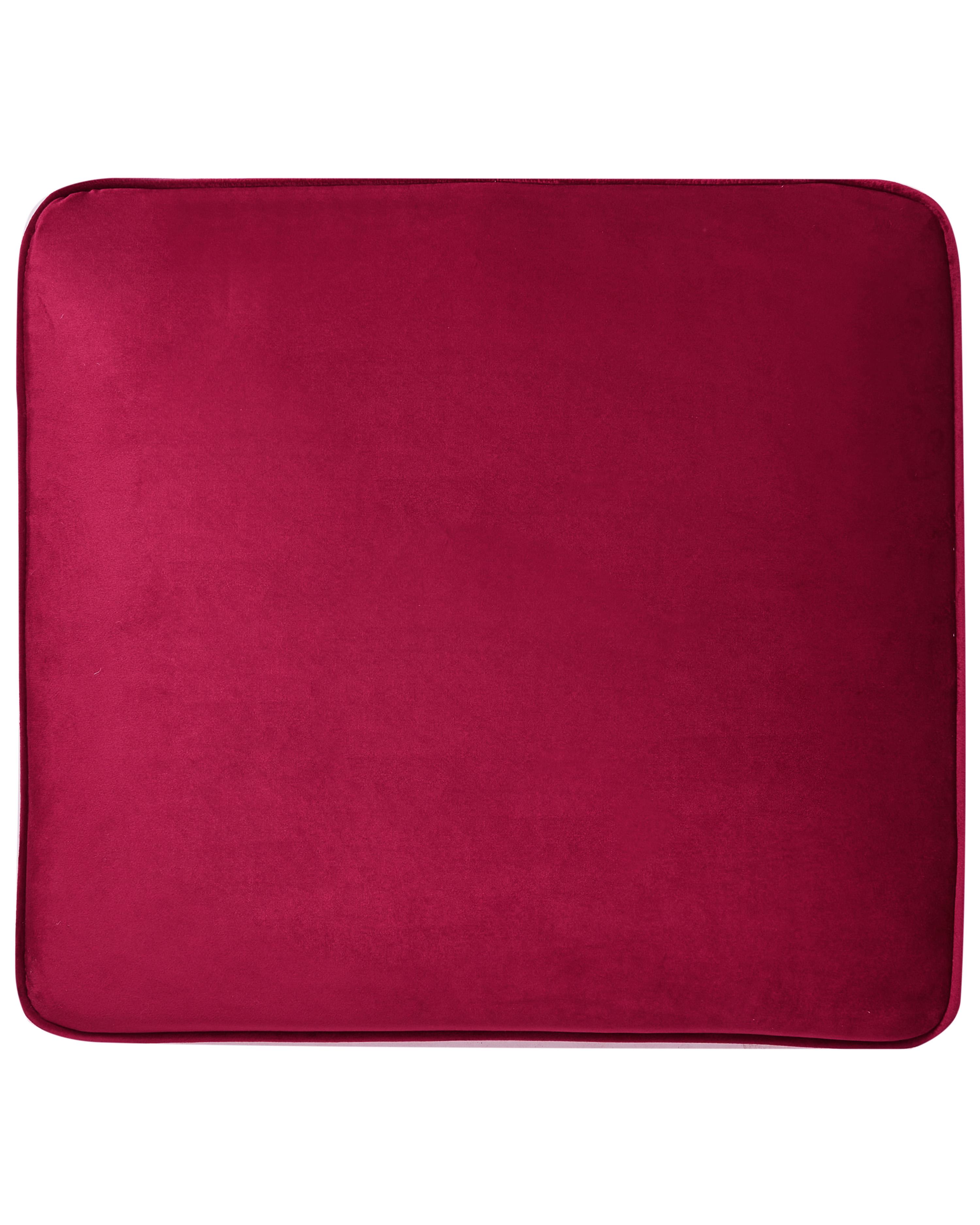 Fauteuil CHESTERFIELD Fluweel Bordeauxrood