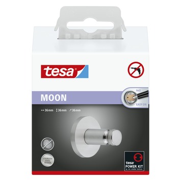 Tesa Handdoekhaak Moon