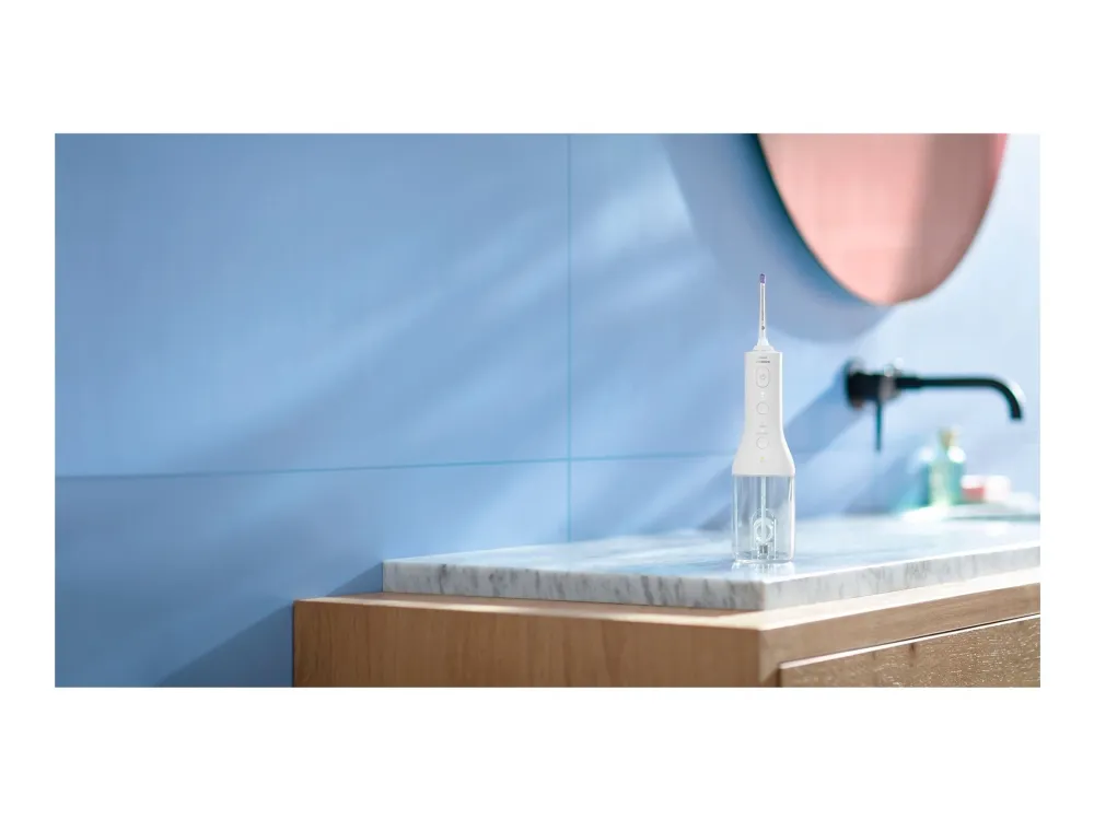 Philips Sonicare Power Flosser 3000 HX3826 - Mundskylning - trådløs - hvid