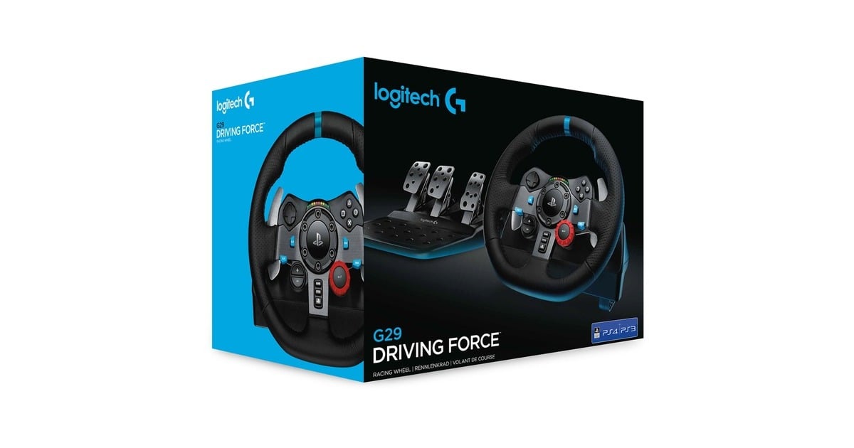 LogitechG29 Driving Force stuur  (Zwart, Pc, PlayStation 3, PlayStation 4, PlayStation 5)