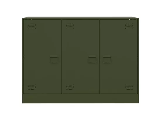 Buffet vert olive 99x39x73 cm acier