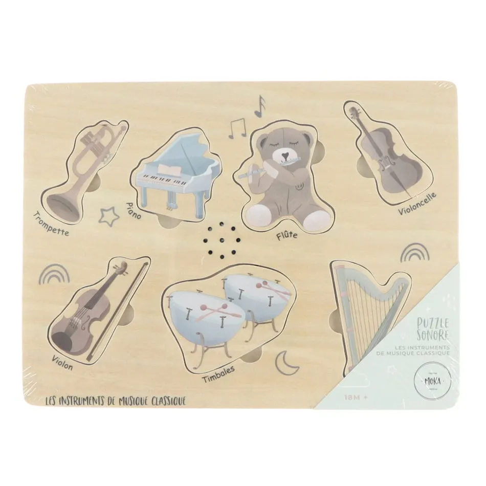 Moka Peluche musical + Casse-tête musical - Moka