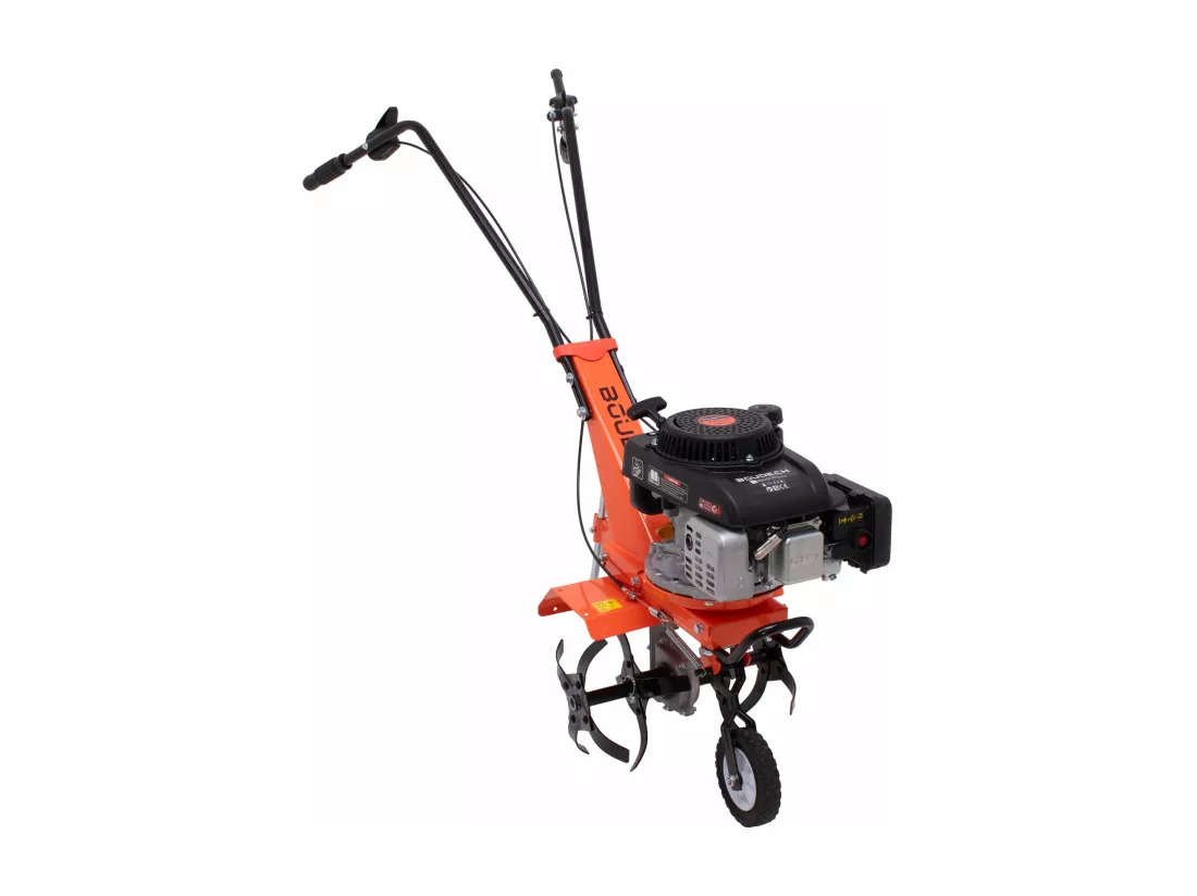 Tukang 140 - Motobineuse pour Potager à Explosion à Essence 4 temps 2.5HP Moteur 140cc avec 4 Fraises Ø30 cm