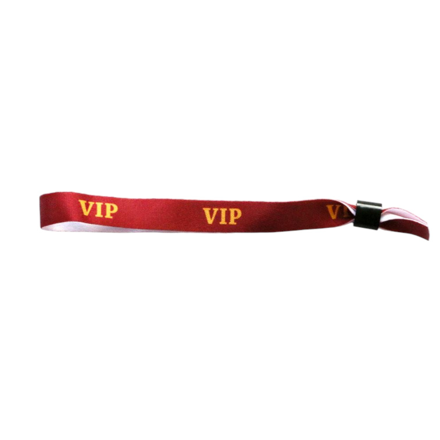 (50er Set) Stoff Party Einlass Armband Verstellbares VIP Eintritts Band Festival Kontrollband mit Slidelock Verschluss - Rot