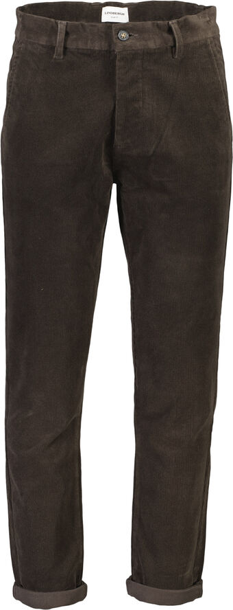 Lindbergh Cropped corduroy pants Dk brown