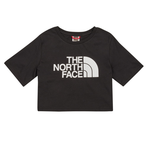 The North Face - GIRLS S/S CROP EASY TEE - Noir
