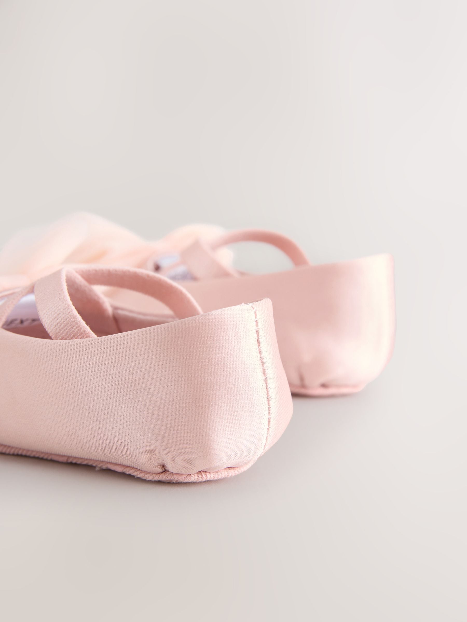 Roze - Feestelijke babyschoenen met strik (0-18mnd)