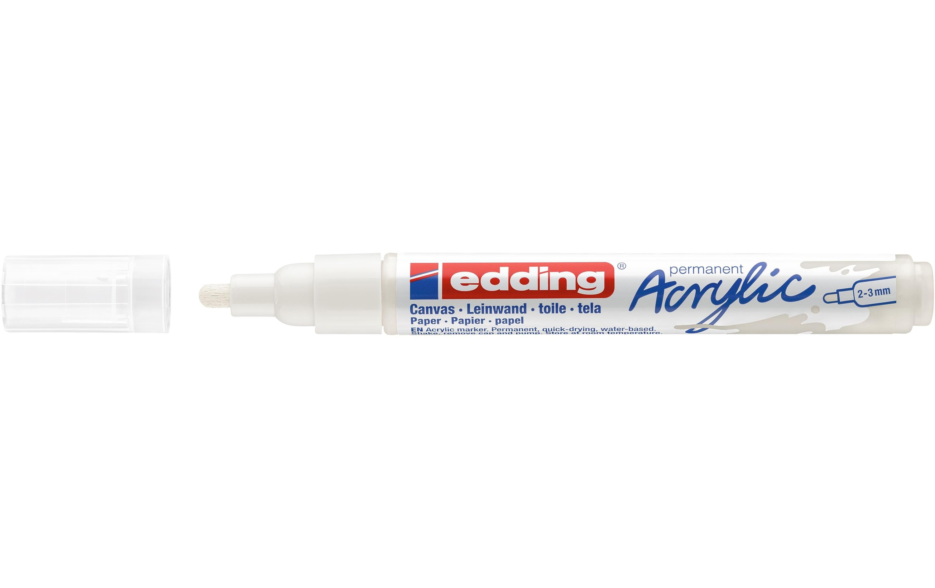 Acrylmarker 5100 Medium, WeissSchnelltrocknende Acrylstifte