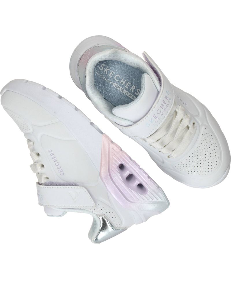 Skechers Uno Lite 2.0 Vivid Metallic Sneakers Wit Meisjes