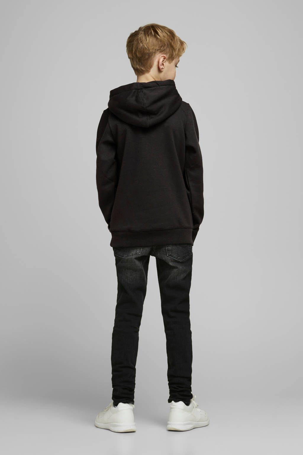 JACK & JONES hoodie JJESOFT zwart