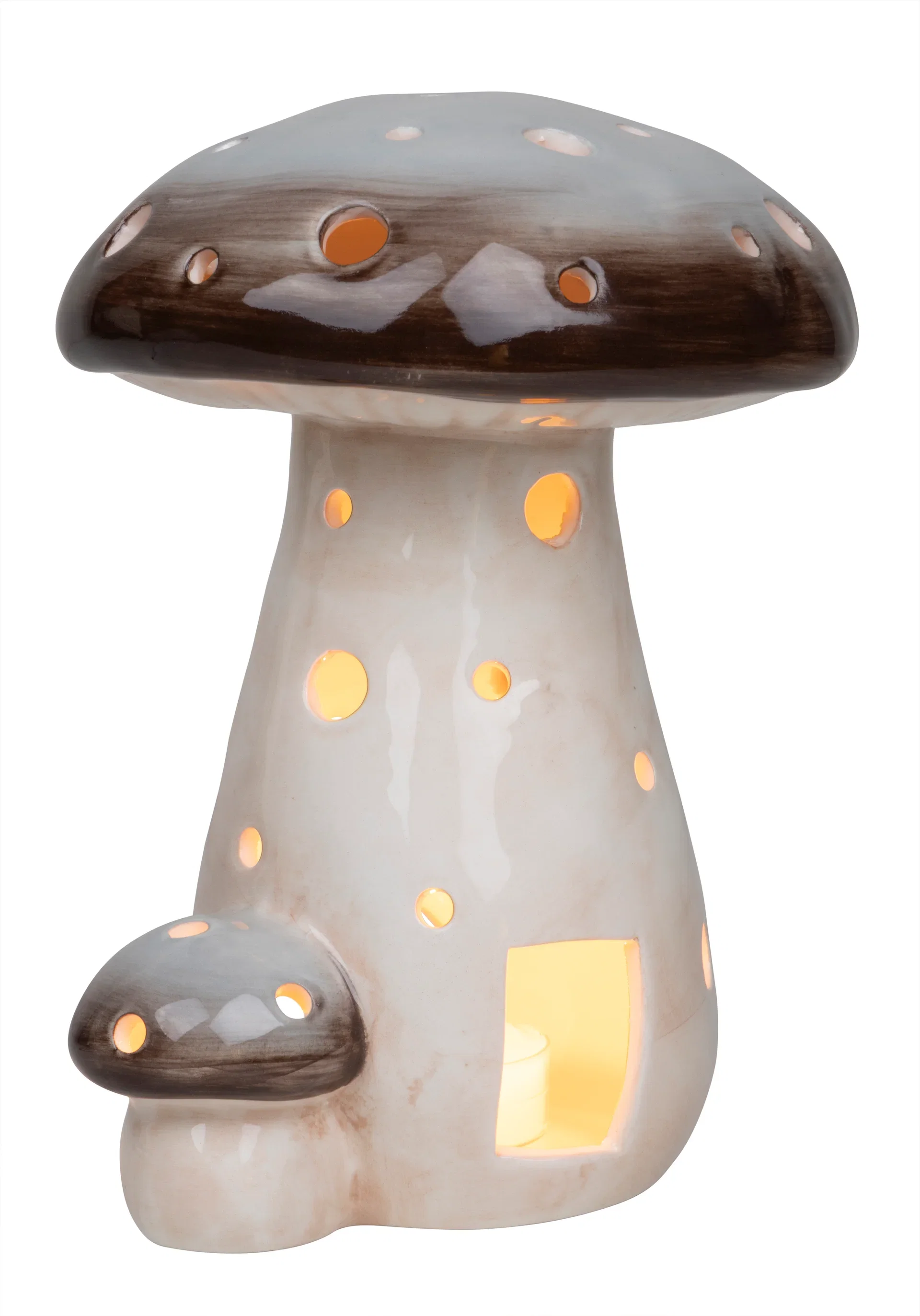 Telysholder Portobello Mushroom Høyde 21 cm