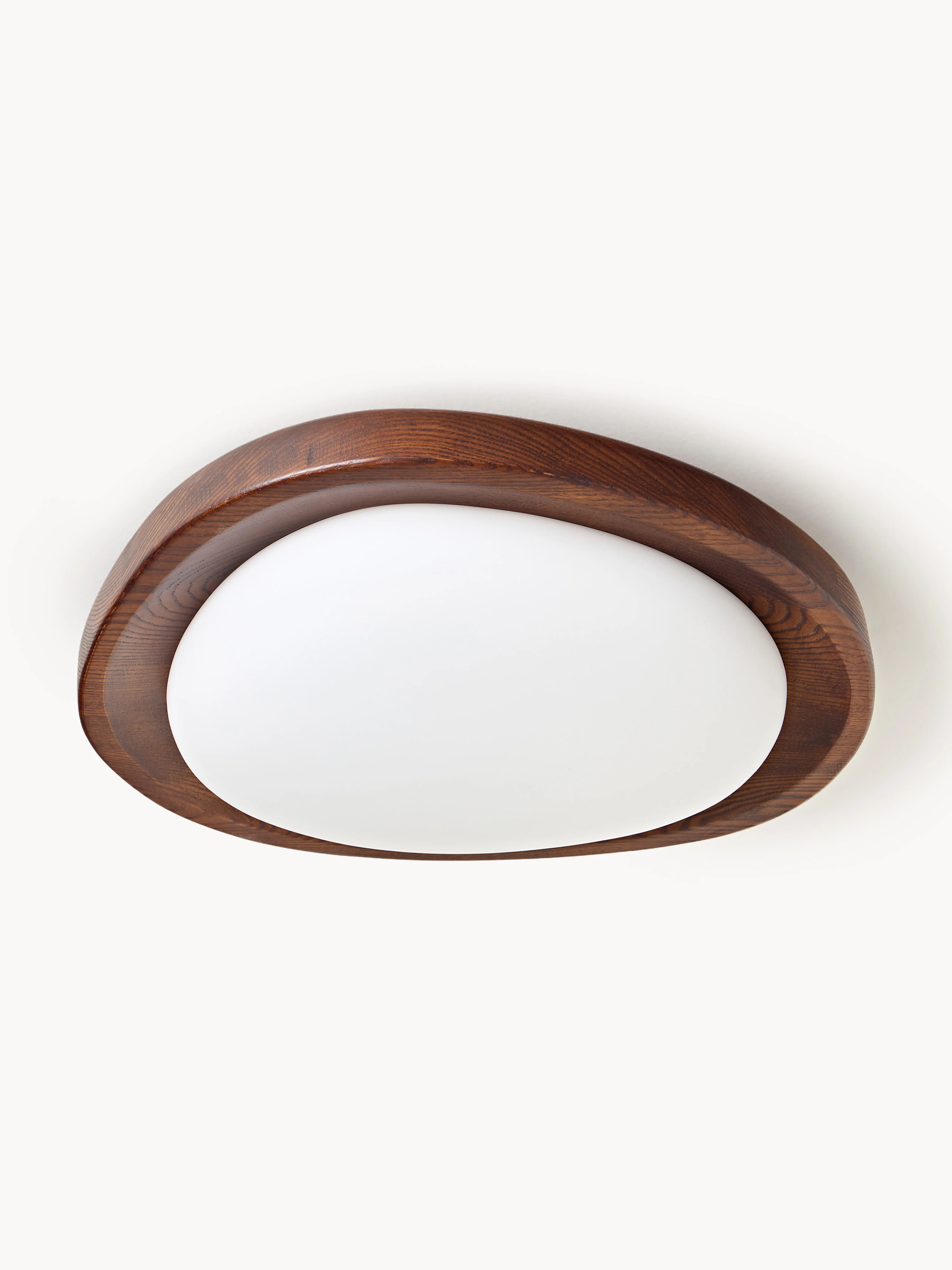 Plafondlamp Matthew met frame van essenhout
