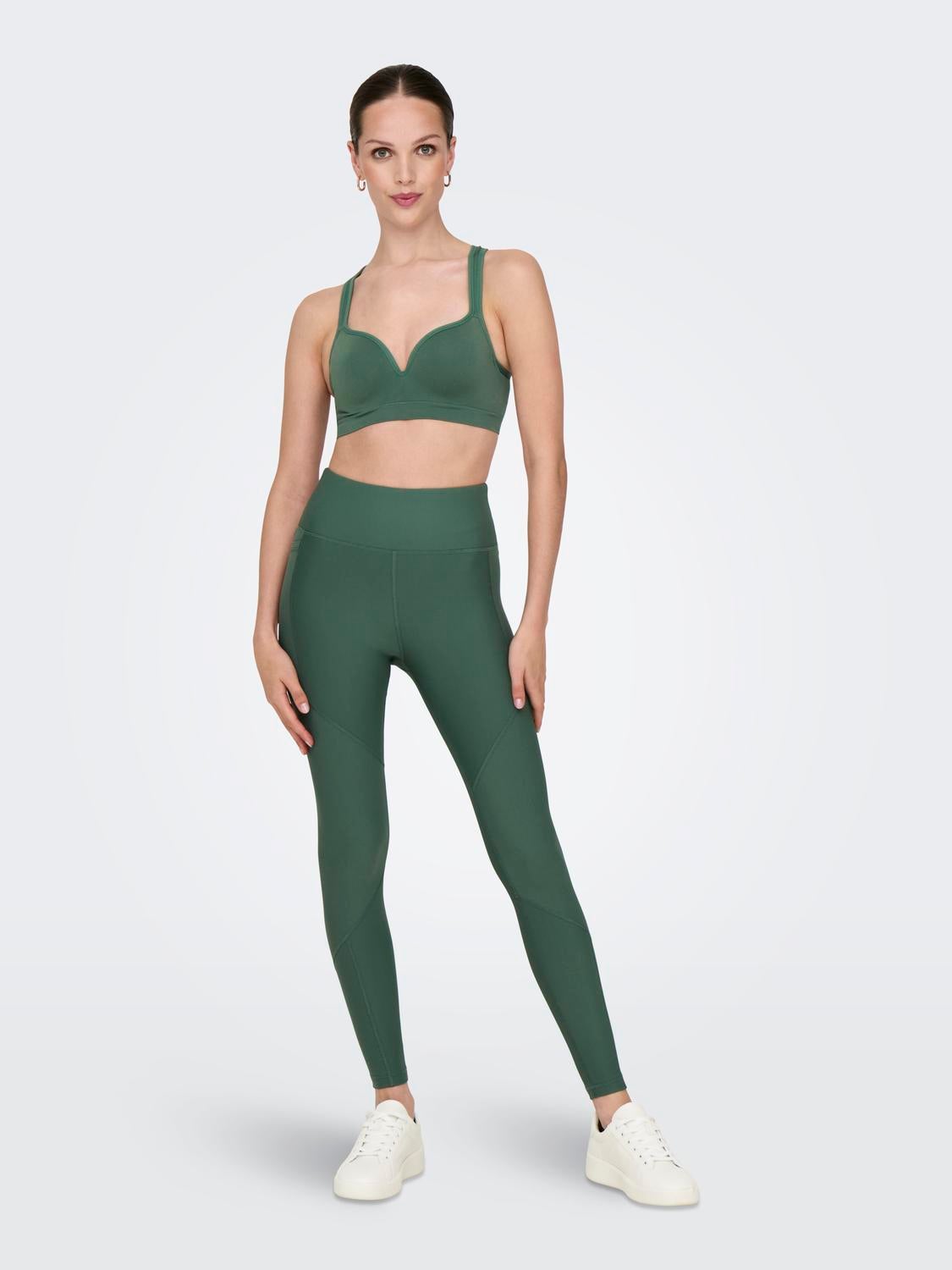 ONPJANA-2 Hohe Taille Enger Schnitt Sportleggings Duck Green