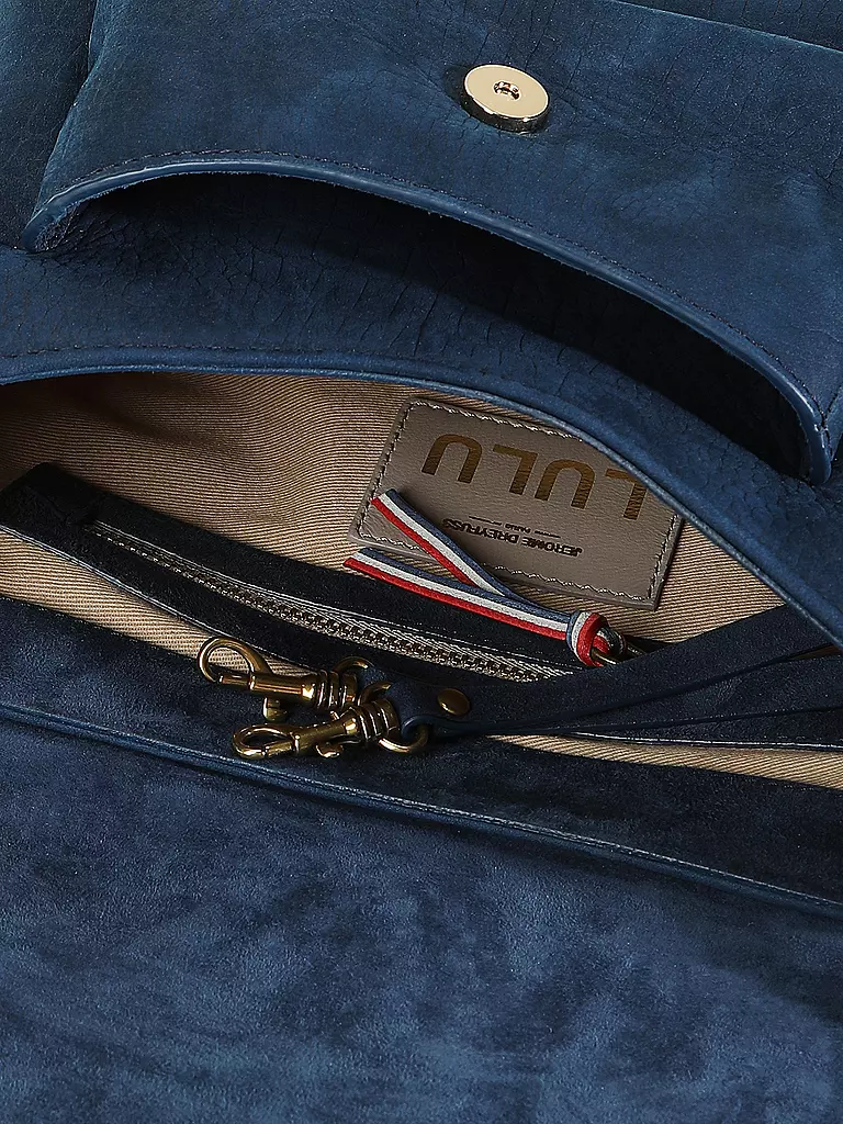 JEROME DREYFUSS Ledertasche - Umhängetasche LULU Medium  dunkelblau