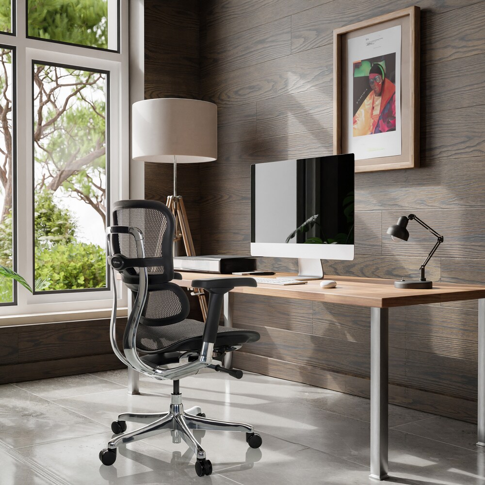 Luxus Chefsessel ERGOHUMAN BASE GEN2 Netzstoff mit Armlehnen (höhenverstellbar) hjh OFFICE