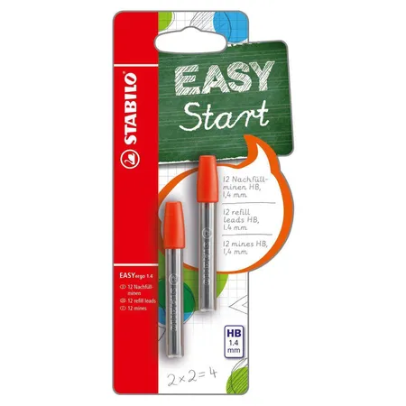 Minen zum Nachfüllen - STABILO EASYergo 1.4 Nachfüllminen - 2x 6er Pack - Härtegrad HB