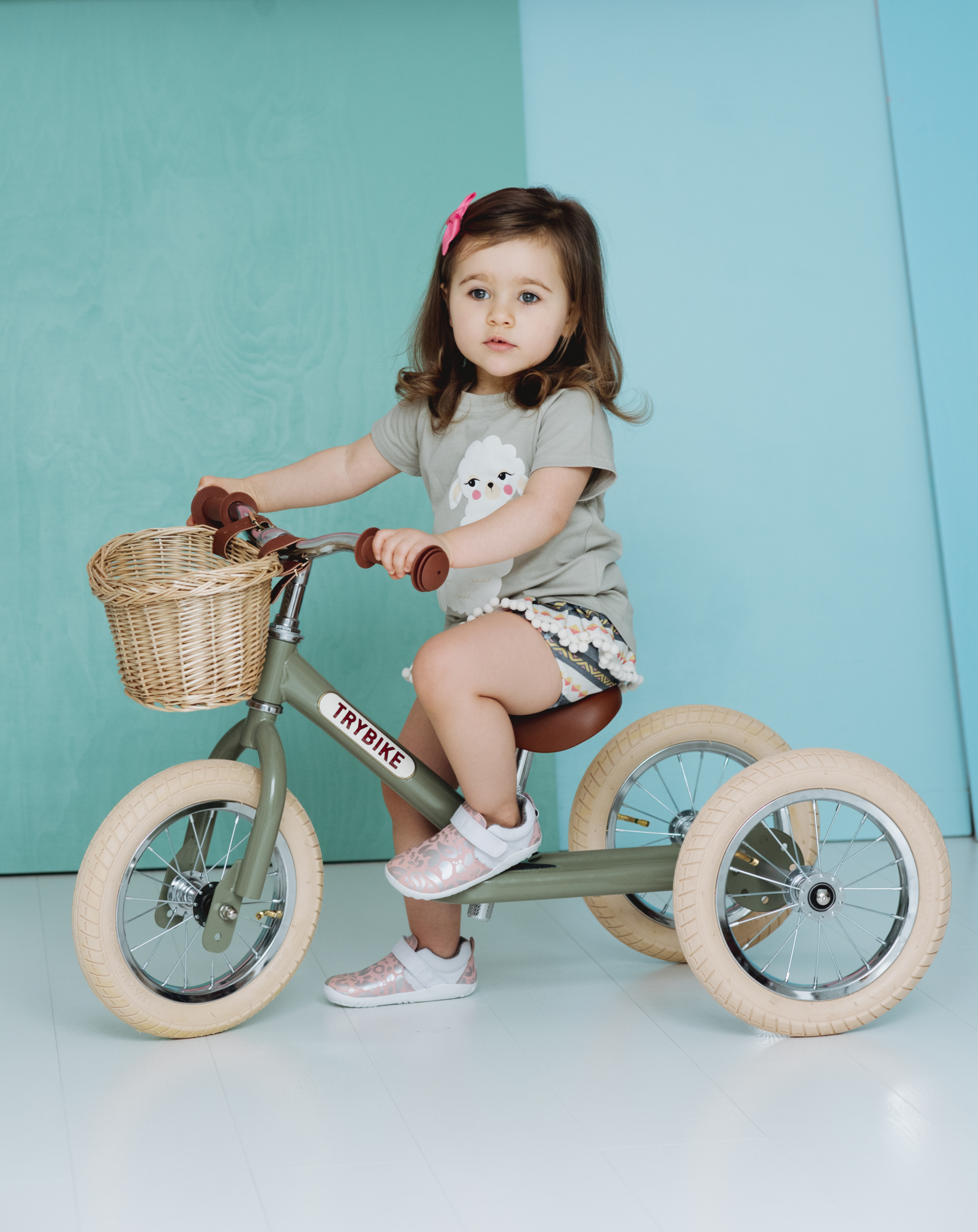 2-in-1-loopfiets Trybike set green