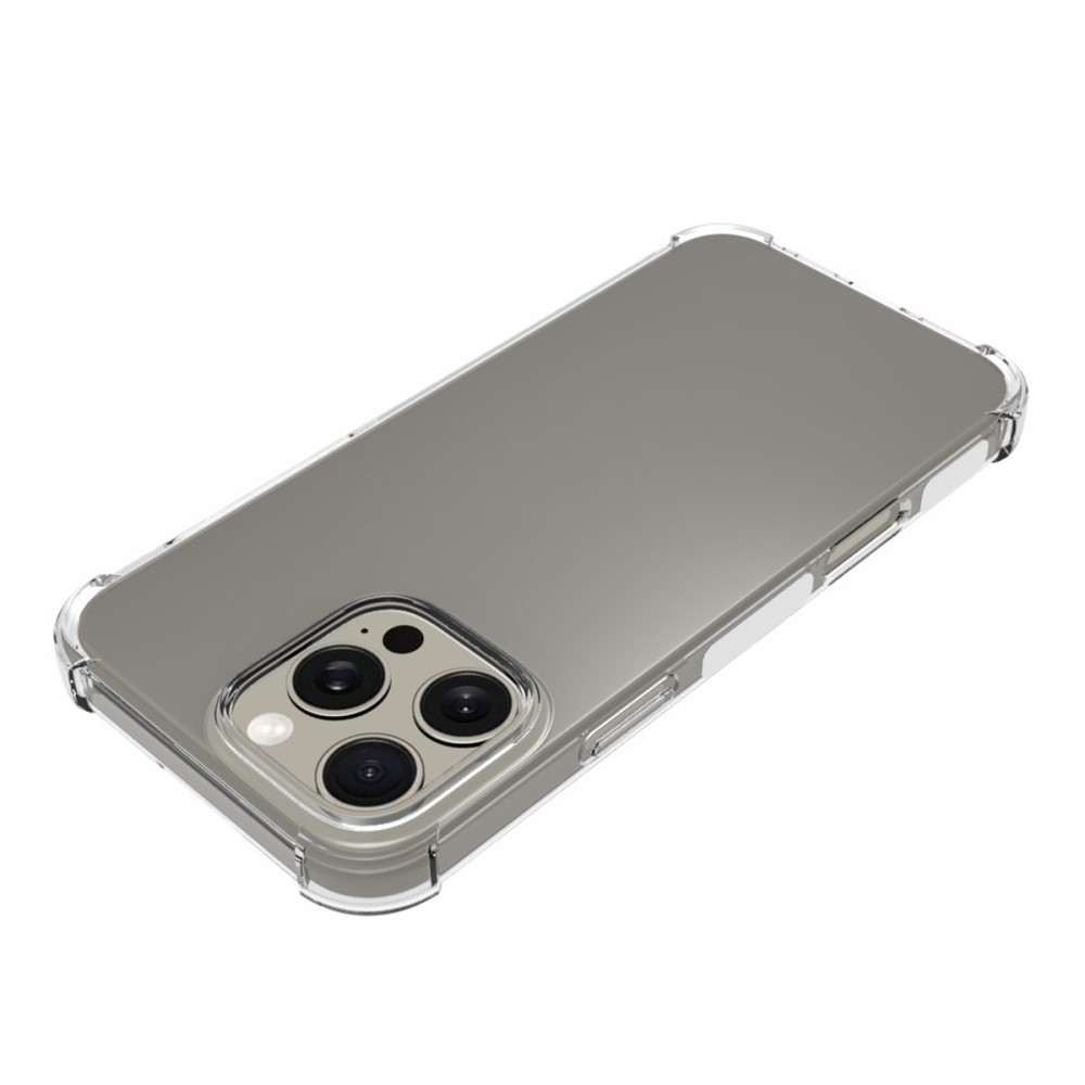 iPhone 16 Pro Max Gummi Hülle Case Slim Design mit Air Cushion Fallschutz - Transparent